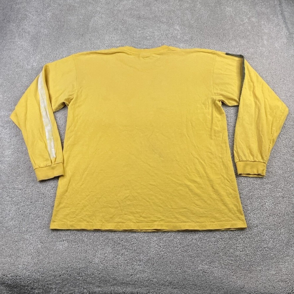VINTAGE Nike Shirt Mens Large Yellow Just Do It Logo Brushstroke Y2K Grey Tag‎ - Picture 9 of 13